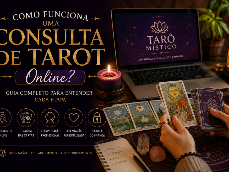 Como Funciona uma Consulta de Tarot Online? Guia Completo para Entender Cada Etapa